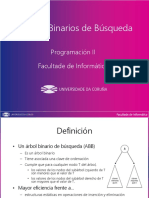 Árboles Binarios de Búsqueda: Programación II Facultade de Informática