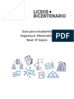 Guía para Estudiantes Asignatura: Matemática Nivel: 8° Básico