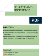 Base, Rate and Percentage