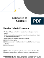 Limitation of Contract