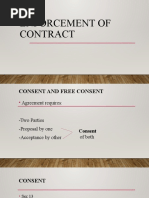 Enforcement of Contract