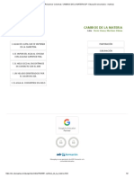 Imprimir Relacionar Columnas - CAMBIOS DE LA MATERIA (3º - Educación Secundaria - Materia)