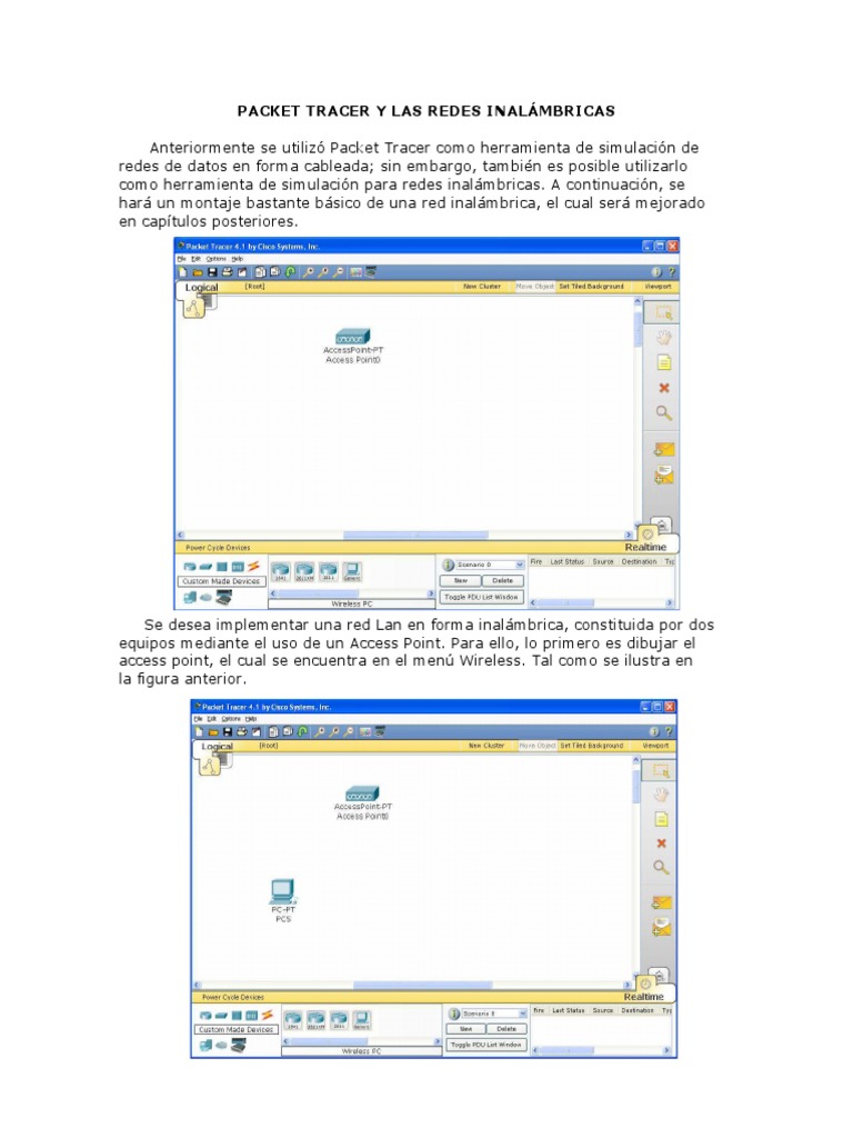 Simulación de Redes Inalámbricas en Packet Tracer | PDF