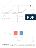 Plantilla para Gafas Anaglifo - Con - Instrucciones 1