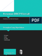 Persentasi DHCP Firewall: Pemblokiran Pada Salah Satu Komputer