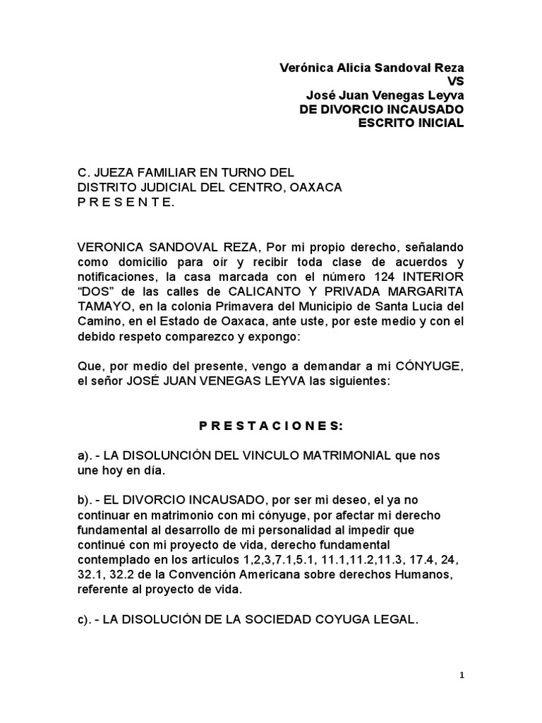 Divorcio Incausado | PDF