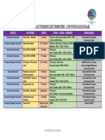 Agenda Acciones Y Actividades 1er Trimestre - Convivencia Escolar