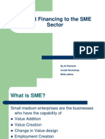 Project Financing To The SME Sector: by N.Thanesh Credit Workshop RHO-Jaffna