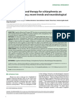 Cognitive Behavioral Therapy For Schizophrenia An Overview On Efficacy Recent Trends and Neurobiological Findings