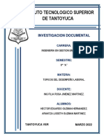 Instituto Tecnologico Superior de Tantoyuca: Investigacion Documental