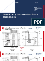 Elevaciones y Cortes Arquitectónicos Ambientación