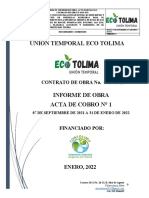 Unión Temporal Eco Tolima: CONTRATO DE OBRA No. 0620-2021