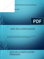 Nombre: Jhans Mayer Palma Robles: Educacion Primaria (Eib)