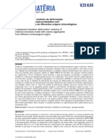 Comparação Entre Módulos de Deformação