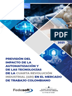 Previsión Del Impacto de La Automatización y de Las Tecnologías de La Cuarta Revolución Industrial 4ri