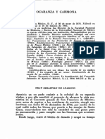 Fernando Ocaranza Y Carmona: Desde Luego, Vistió El Hábito de Donado y Ocupó Su Tiempo