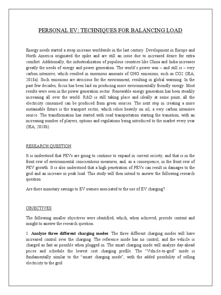 Personal Ev PDF Nature Energy Economics