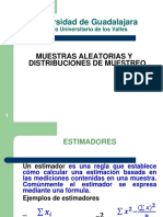 Universidad de Guadalajara: Muestras Aleatorias Y Distribuciones de Muestreo