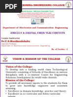 Sri Ramakrishna Engineering College: 20ec214 & Digital Cmos Vlsi Circuits