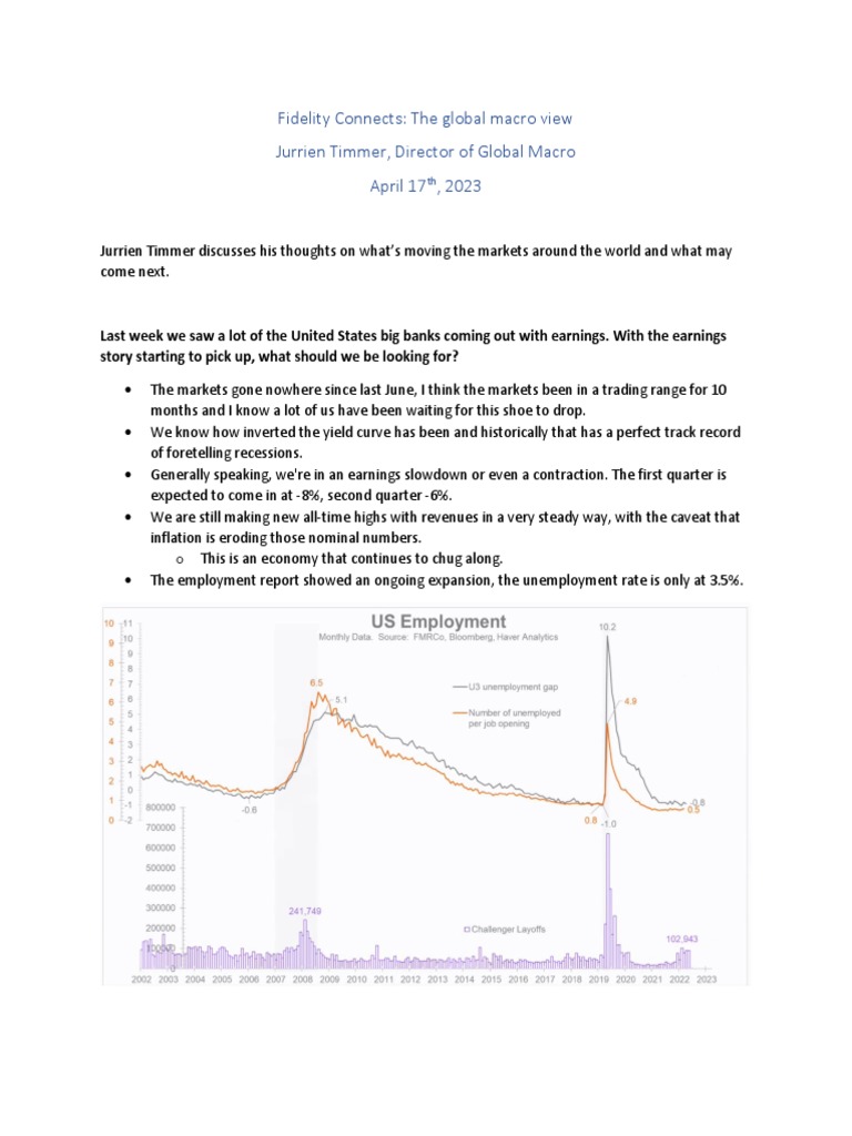 Fidelity Connects - Jurrien Timmer - April 17th, 2023 | PDF