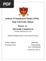 Sage University, Indore: Institute of Management Studies (SIMS)