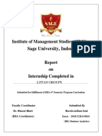 Sage University, Indore: Institute of Management Studies (SIMS)