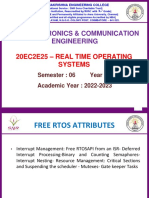 B.E. Electronics & Communication Engineering: 20EC2E25 - Real Time Operating Systems