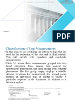 Lecture 3. Logging Techniques and Measurements