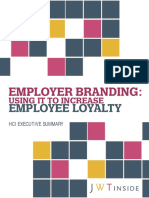 Employer Branding Employee Loyalty Using It To Increase Hci Executive Summary