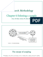 Research Methodology: Selecting an Effective Sample