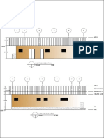 Right and left side elevation drawings with dimensions