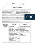 Informe de Detección Inicial: Datos Personales Del Alumno