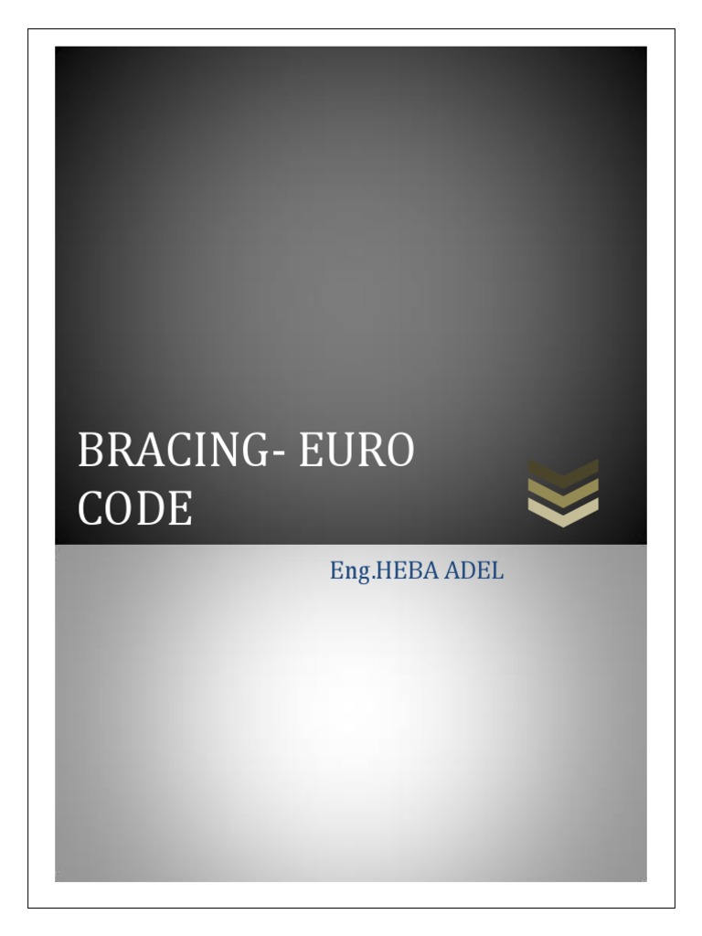 Euro Bracing Design in Structures | PDF