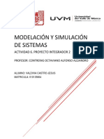 Modelación Y Simulación de Sistemas: Actividad 6. Proyecto Integrador 2