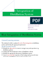 Heat Integration of Distillation System