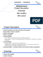 EMN260S Project Description, Drawings & Site Layout