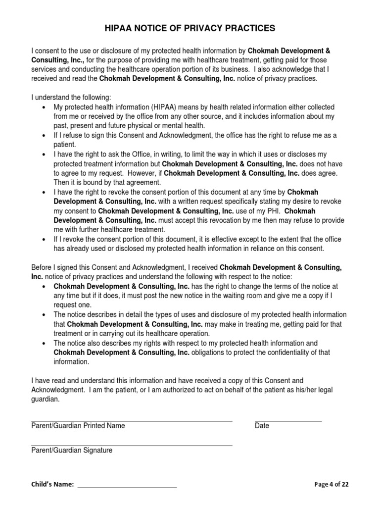 HIPAA Notice of Privacy Practices PDF