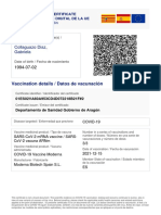 Collaguazo Diaz, Gabriela: Vaccination Details / Datos de Vacunación