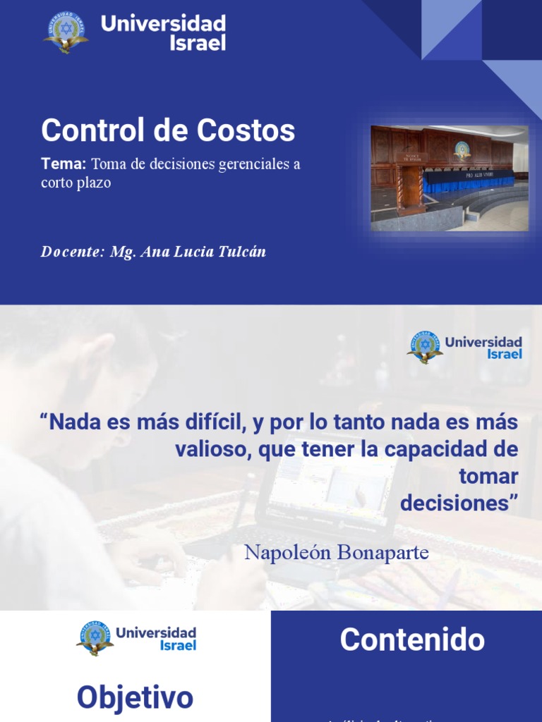 Control de Costos en Decisiones Corto Plazo | PDF | Toma de decisiones ...