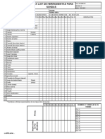 FO-DGM-023 Check list Herramientas para sonda