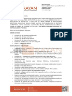 Servicios Generales Rayan S.A.C. ofrece varios servicios de obras civiles, electricidad, saneamiento e instalaciones contra incendios