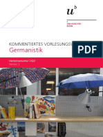 Kommentiertes Vorlesungsverzeichnis Germanistik - Herbst - 2022