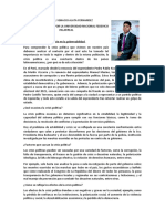 La Crisis Política y El Impacto en La Gobernabilidad Aral