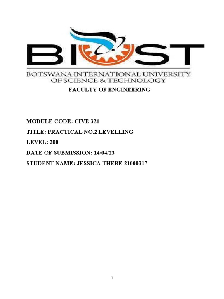 Rise and Fall Method in Levelling | PDF | Teaching Methods & Materials ...