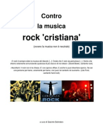 Contro La Musica Rock 'Cristiana'