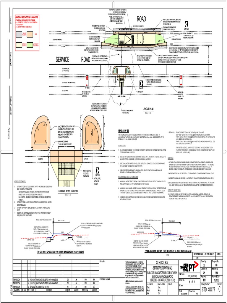 STD - S0077: Layout Plan | PDF | Road | Sidewalk