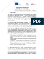 TDRs Tostadora Tarwi Segunda Convocatoria