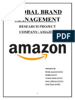 Global Brand Management: Research Project Company: Amazon