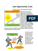 Scarcity and Opportunity Cost: The Economic Problem