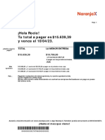 ¡Hola Rocio! Tu Total A Pagar Es $15.639,39 y Vence El 10/04/23